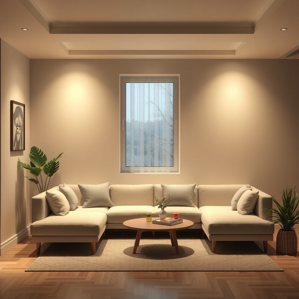 Bir oturma odasında modern